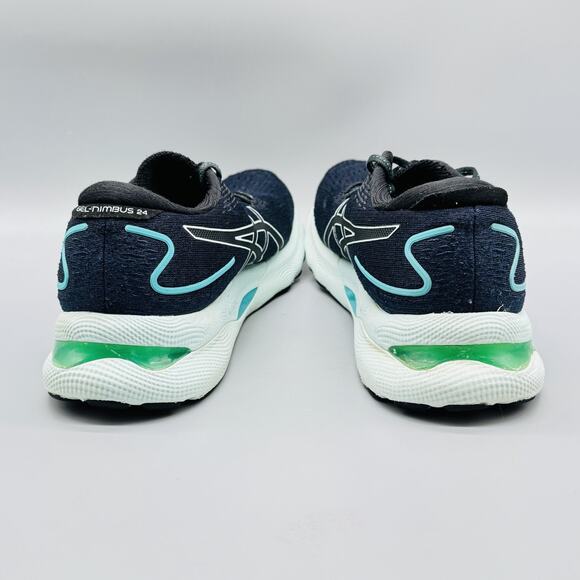 ASICS Shoes Womens 11 Navy Blue Gel Nimbus 24 FF Blast Plus Running Sneakers - Picture 7 of 11